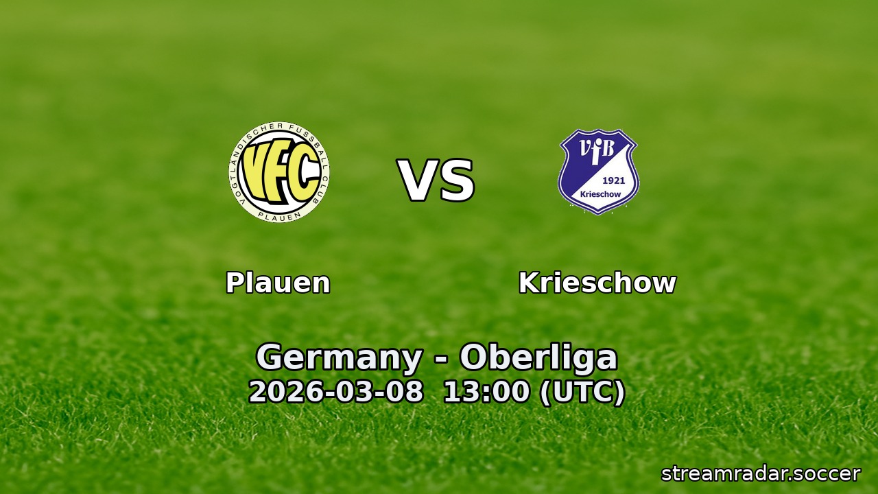 Plauen vs Krieschow