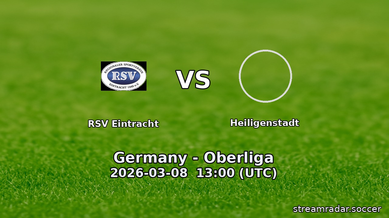 RSV Eintracht vs Heiligenstadt
