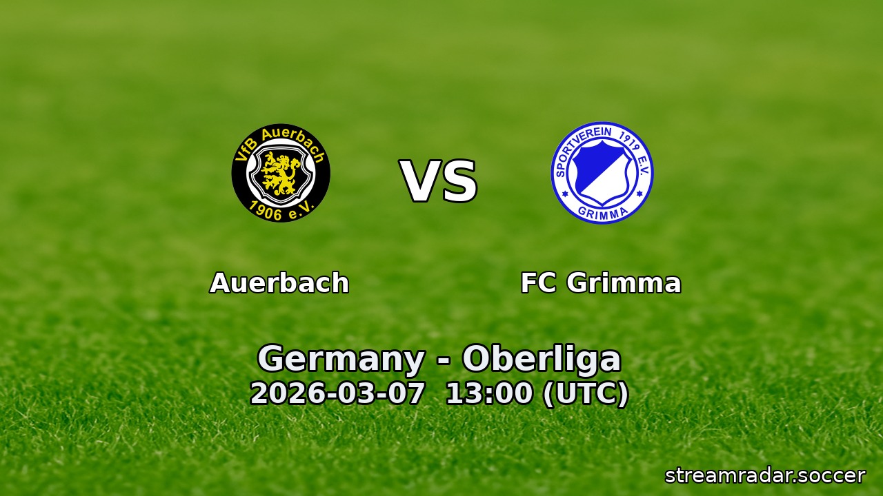 Auerbach vs FC Grimma