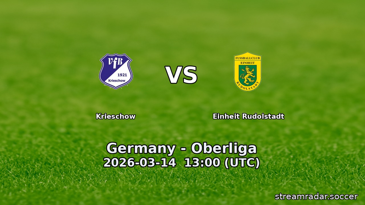 Krieschow vs Einheit Rudolstadt