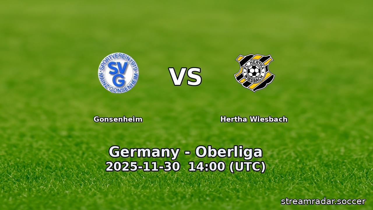 Gonsenheim vs Hertha Wiesbach