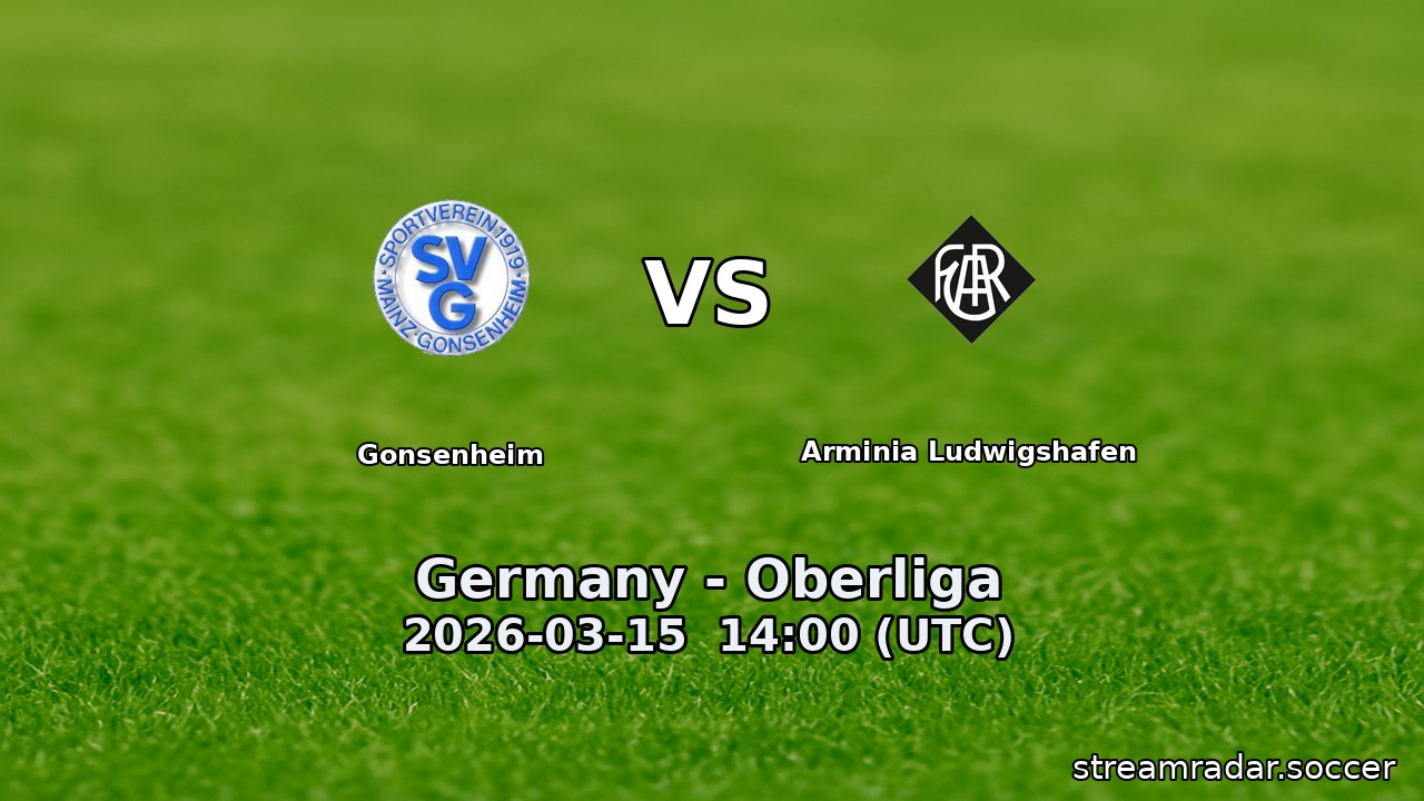 Gonsenheim vs Arminia Ludwigshafen