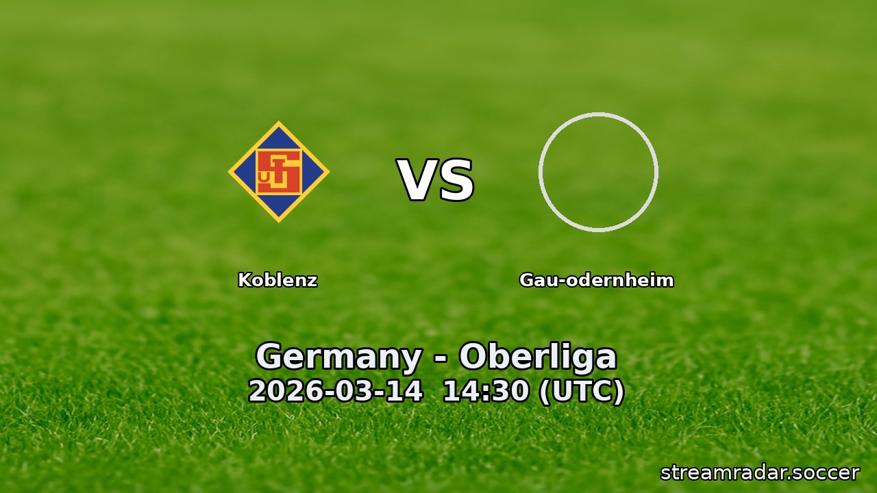 Koblenz vs Gau-odernheim