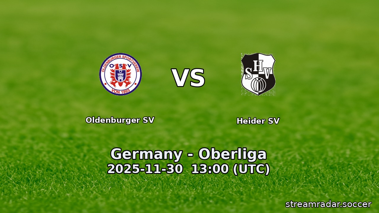 Oldenburger SV vs Heider SV