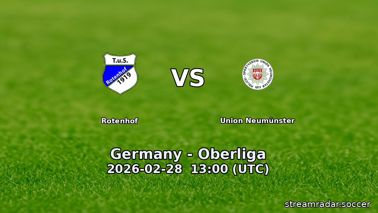 Rotenhof vs Union Neumünster