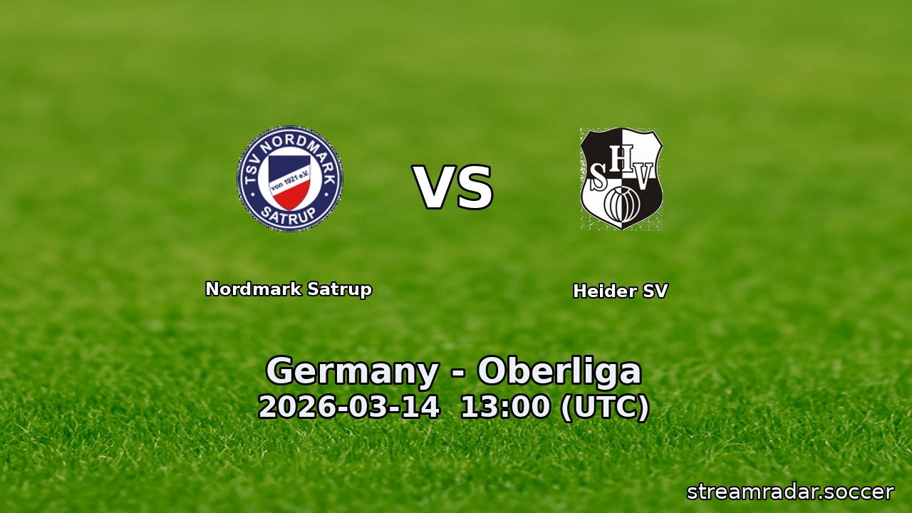 Nordmark Satrup vs Heider SV