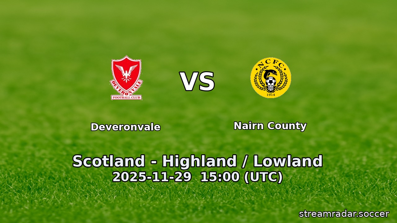 Deveronvale vs Nairn County