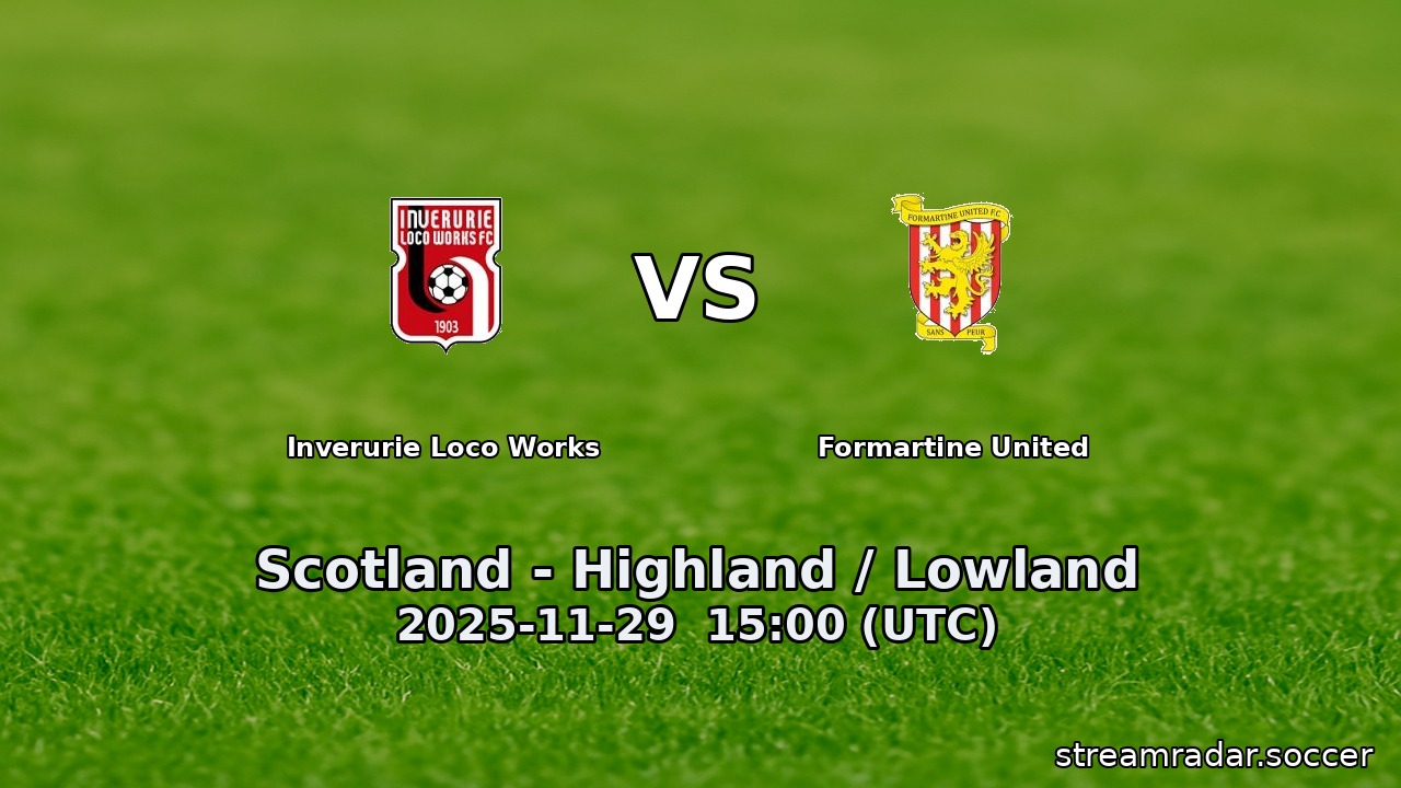 Inverurie Loco Works vs Formartine United