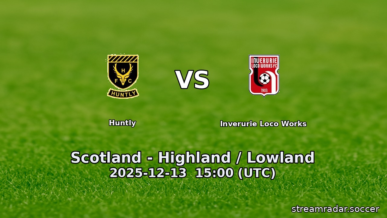 Huntly vs Inverurie Loco Works