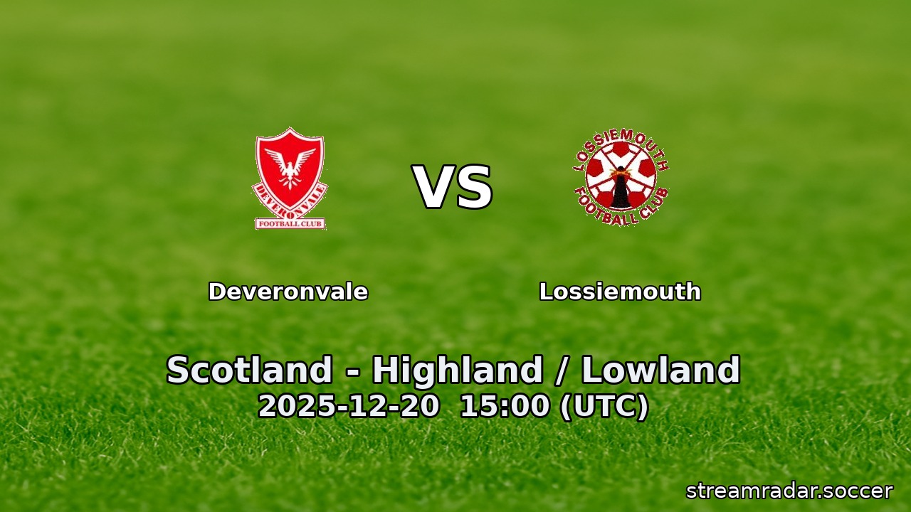Deveronvale vs Lossiemouth