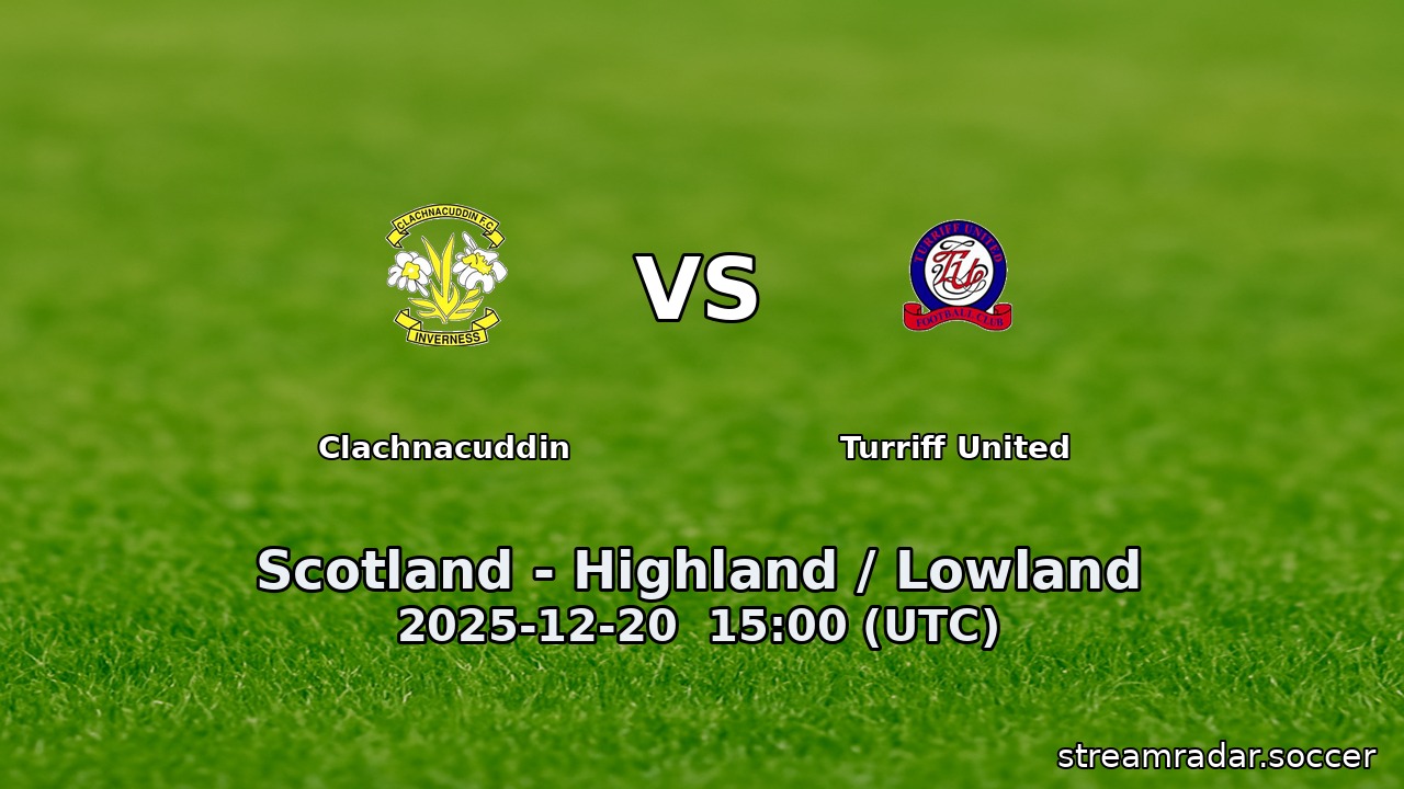 Clachnacuddin vs Turriff United