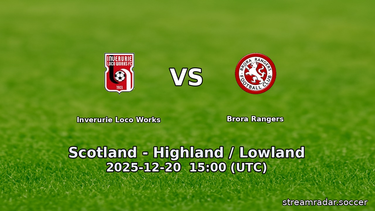 Inverurie Loco Works vs Brora Rangers