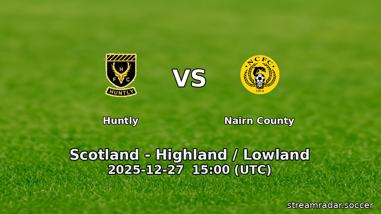 Huntly vs Nairn County