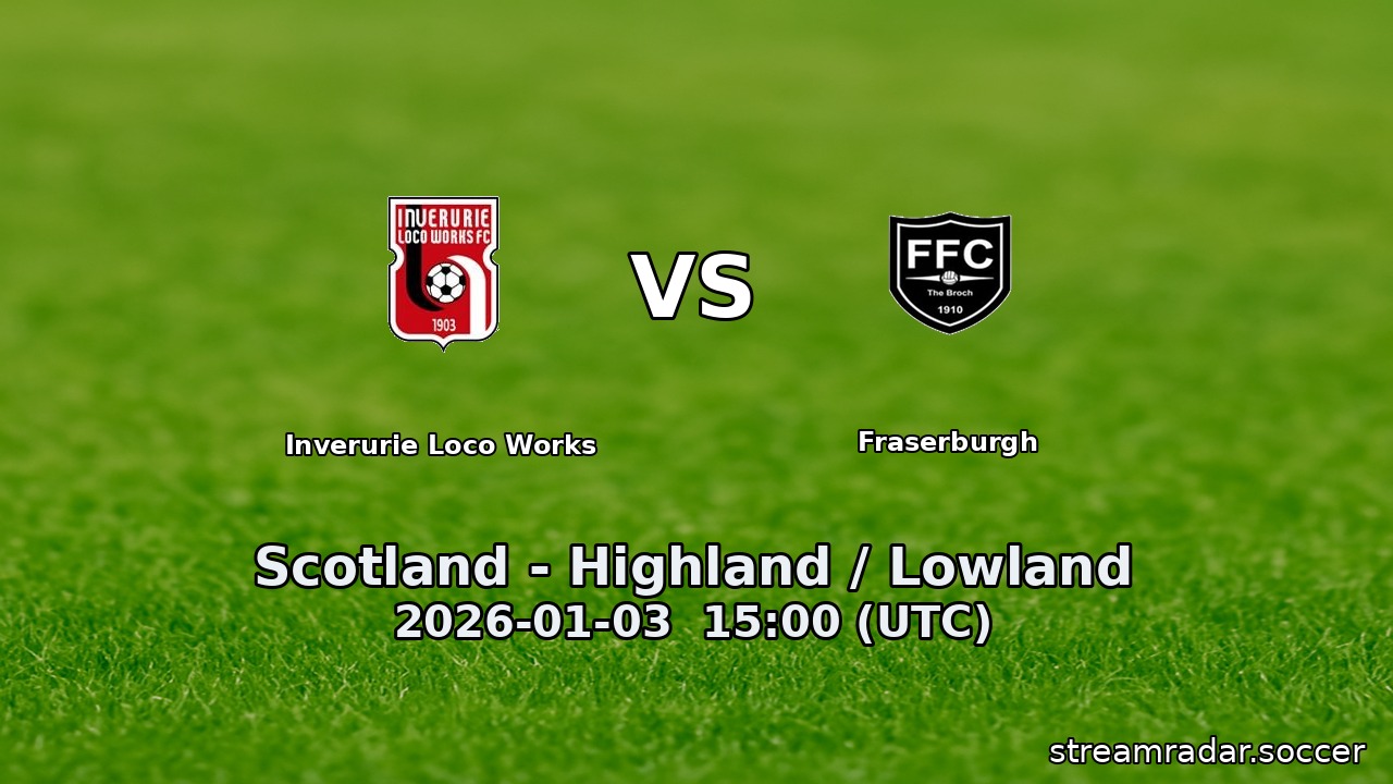 Inverurie Loco Works vs Fraserburgh