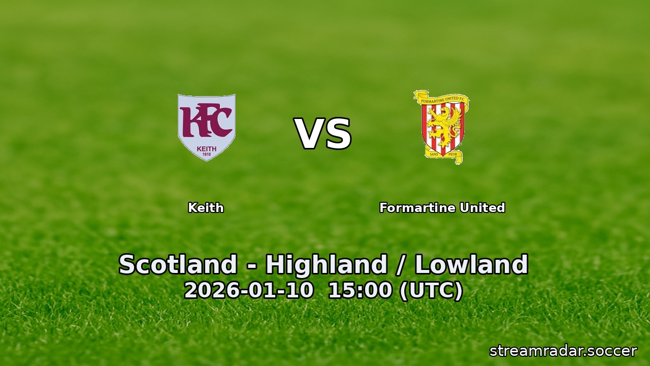 Keith vs Formartine United