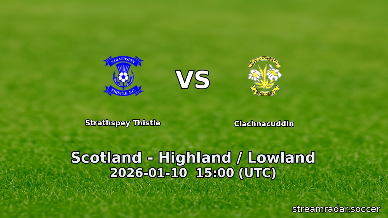 Strathspey Thistle vs Clachnacuddin