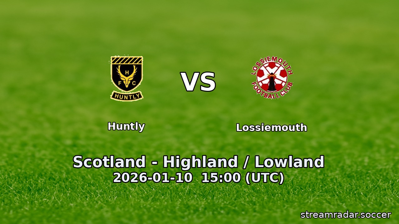 Huntly vs Lossiemouth