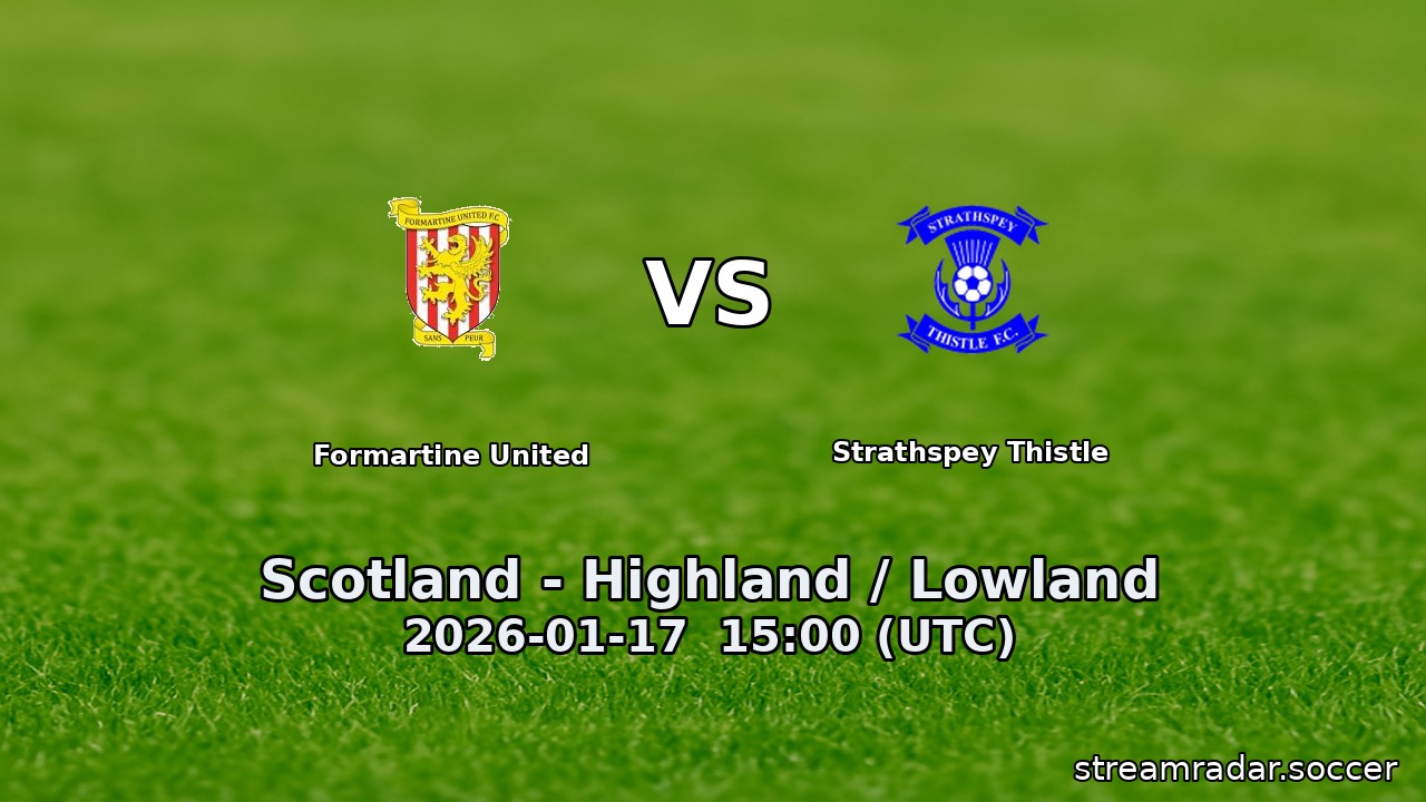 Formartine United vs Strathspey Thistle