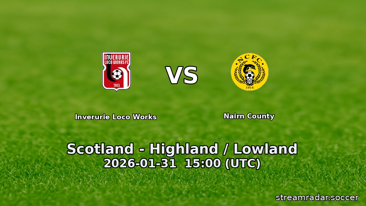 Inverurie Loco Works vs Nairn County