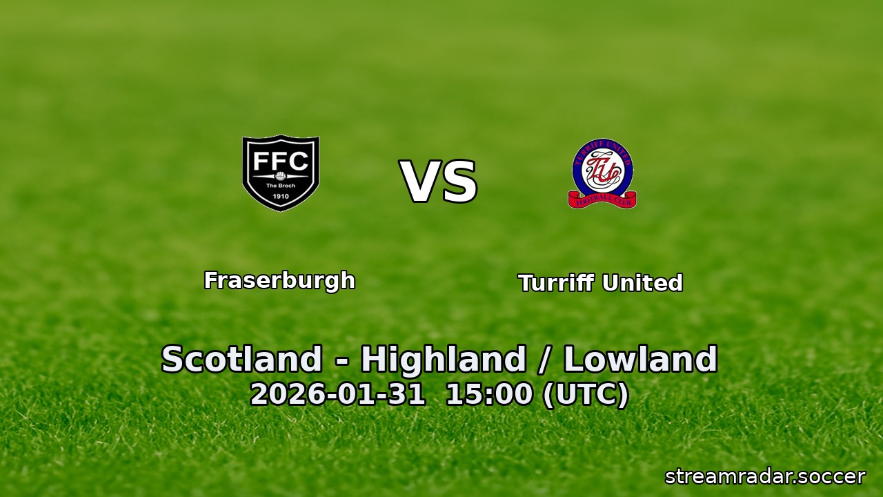 Fraserburgh vs Turriff United