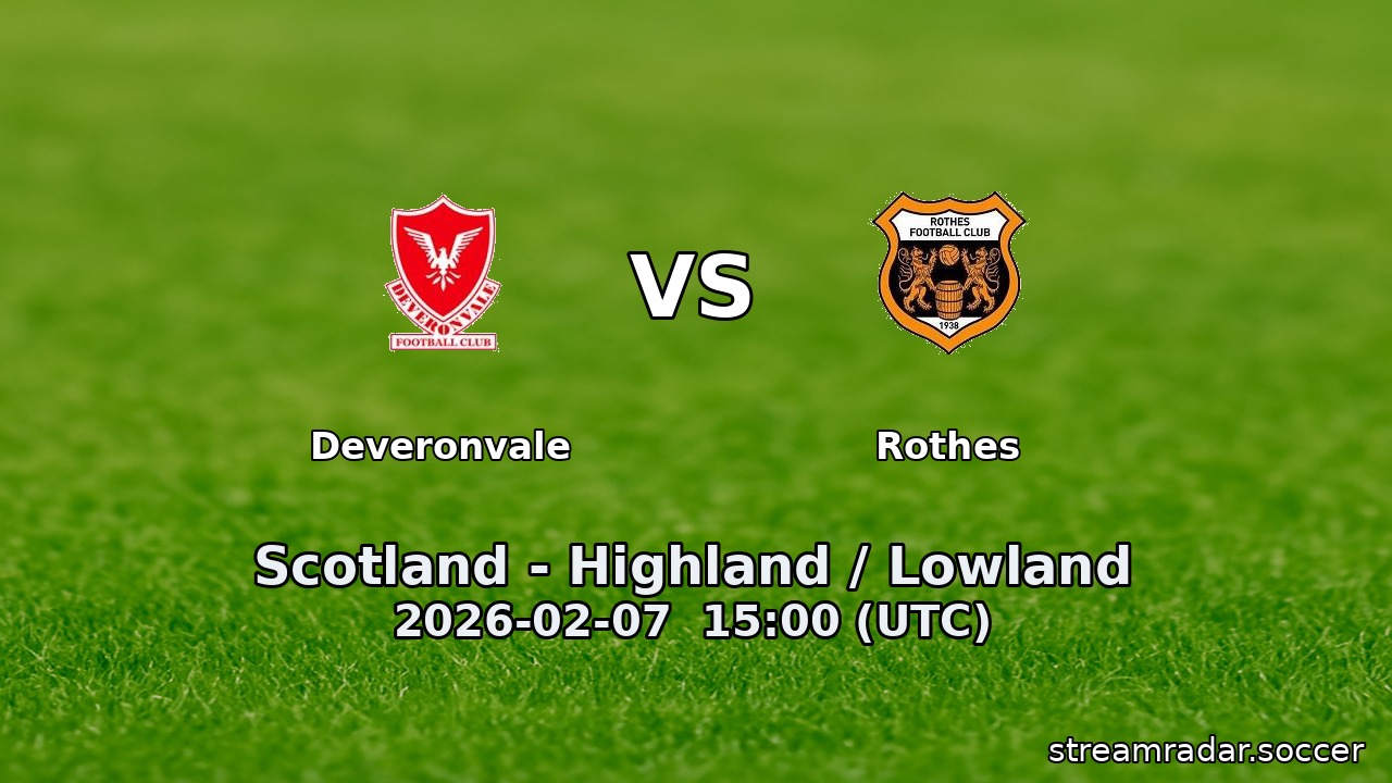 Deveronvale vs Rothes