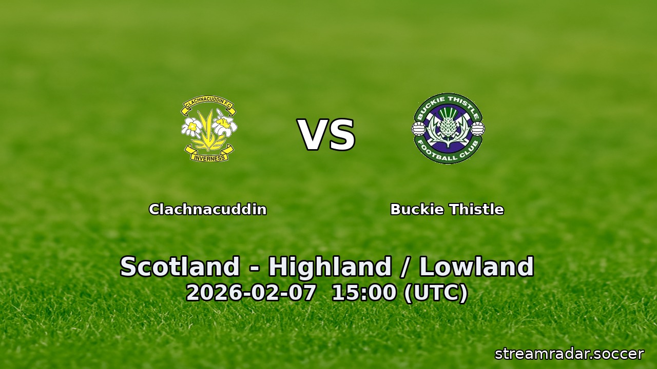 Clachnacuddin vs Buckie Thistle