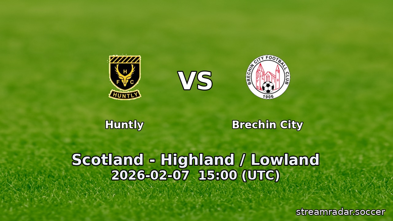 Huntly vs Brechin City