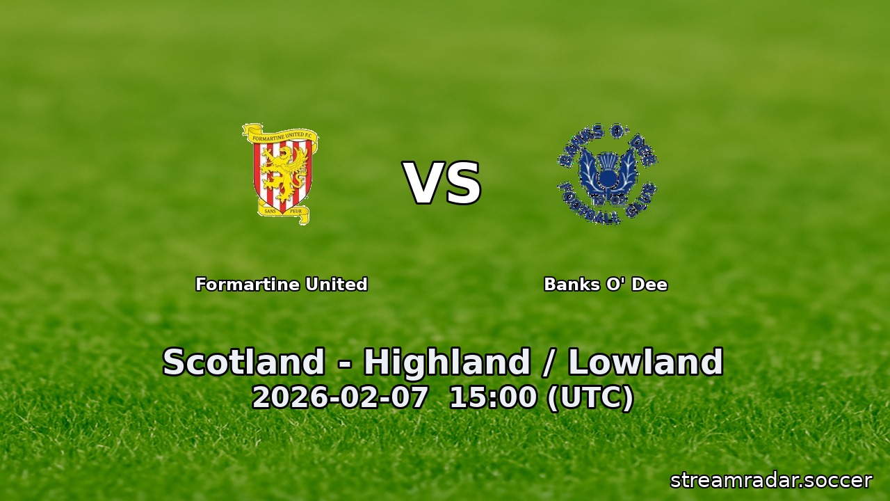 Formartine United vs Banks O' Dee