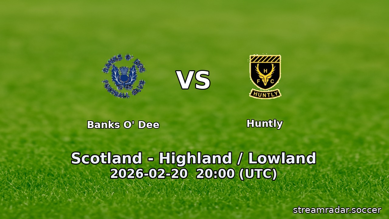 Banks O' Dee vs Huntly
