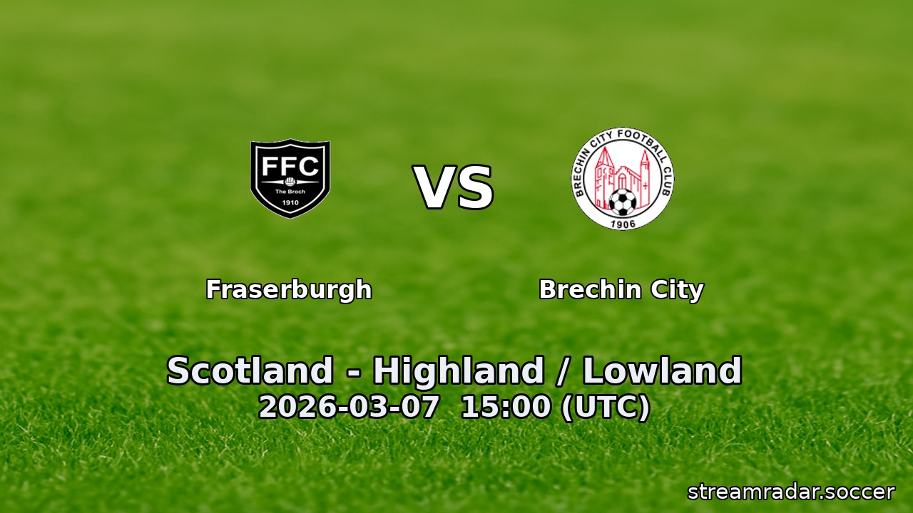 Fraserburgh vs Brechin City