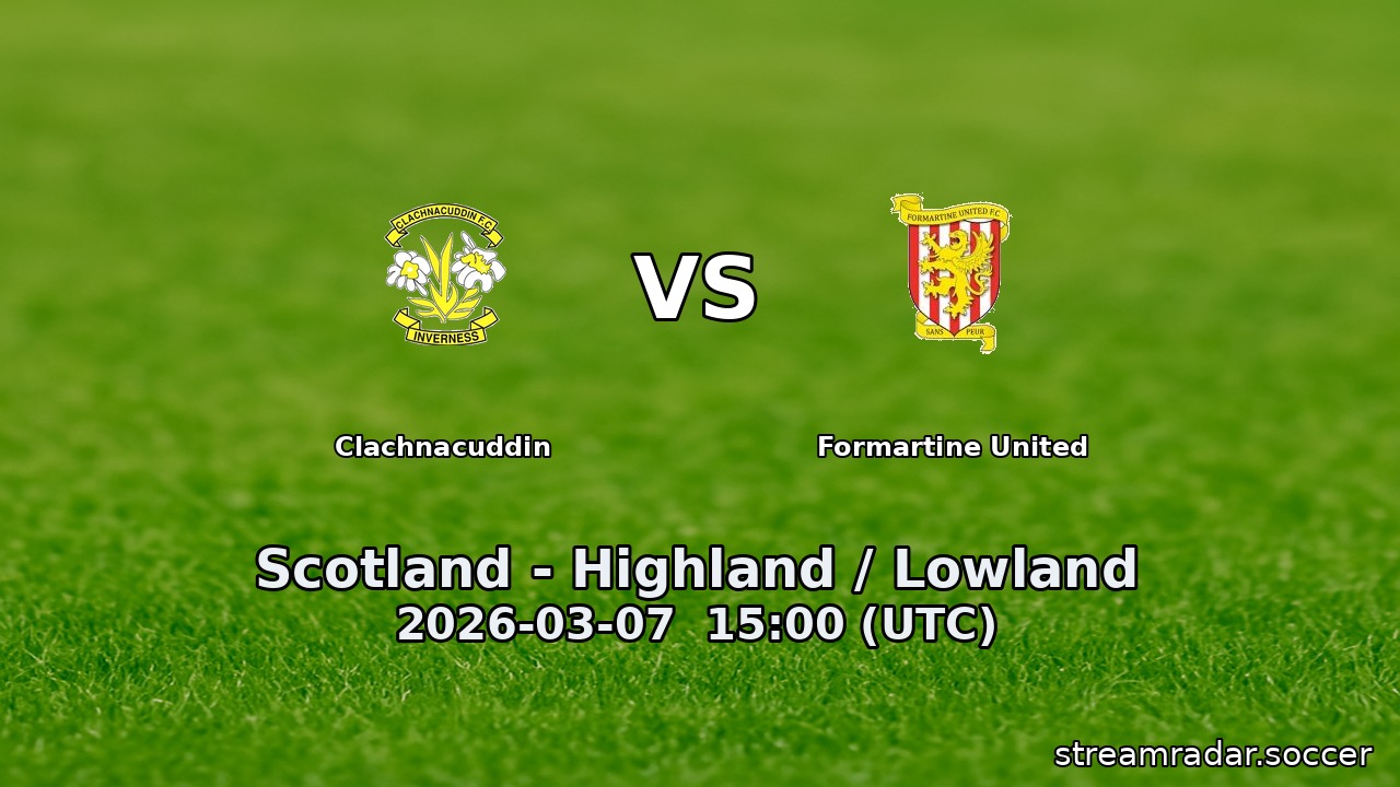 Clachnacuddin vs Formartine United