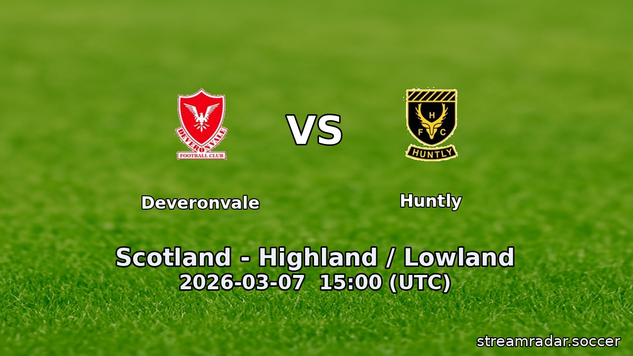 Deveronvale vs Huntly