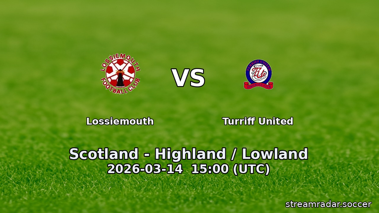 Lossiemouth vs Turriff United