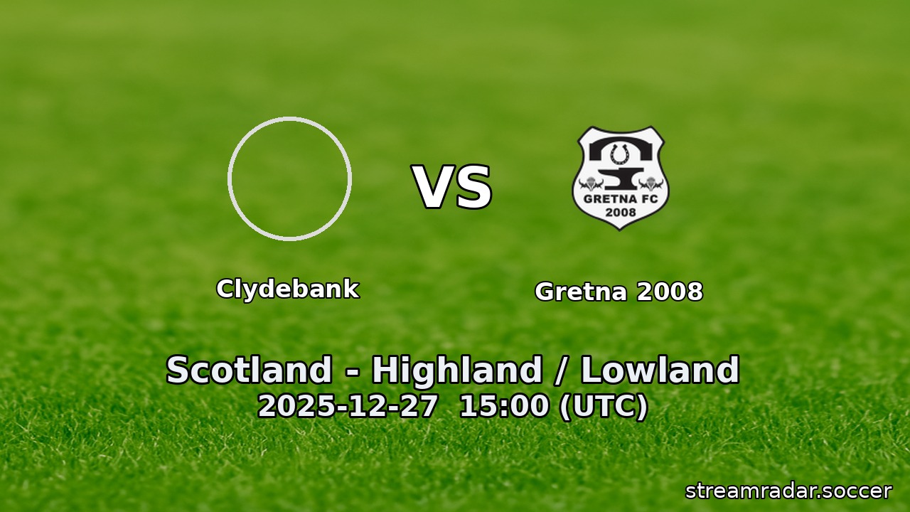Clydebank vs Gretna 2008