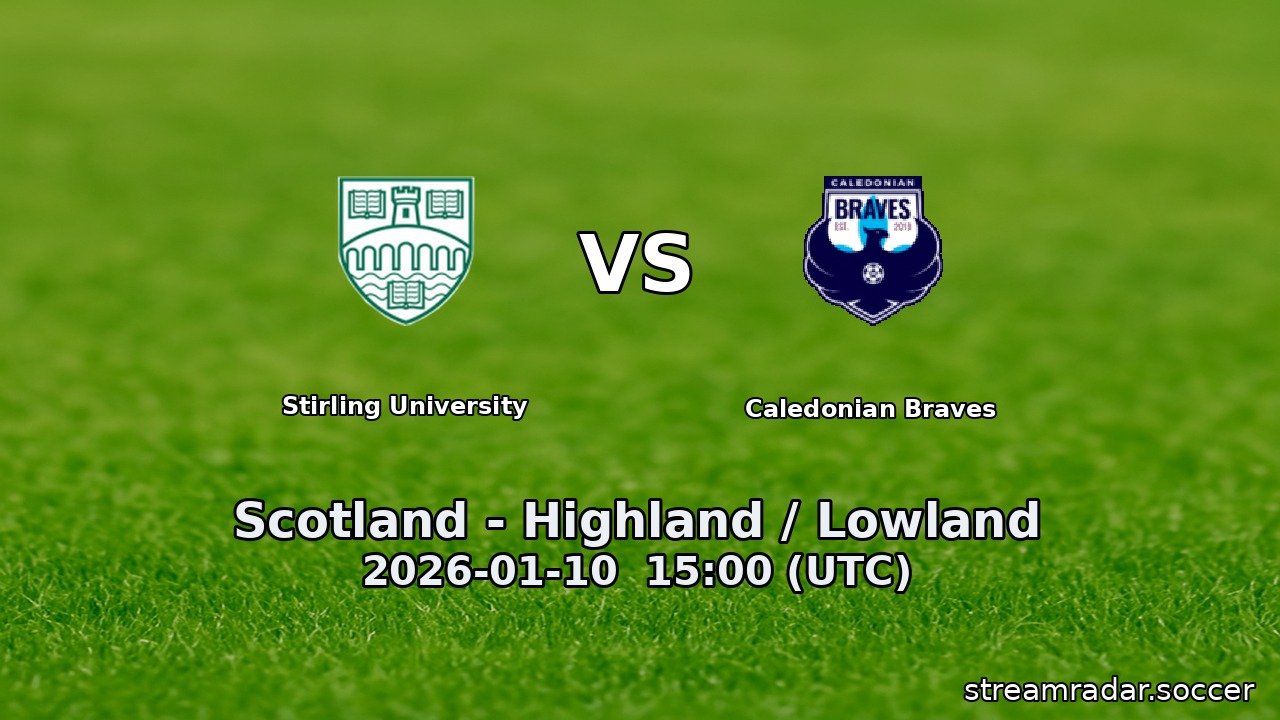 Stirling University vs Caledonian Braves