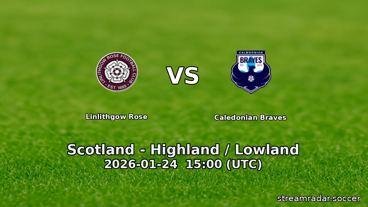 Linlithgow Rose vs Caledonian Braves