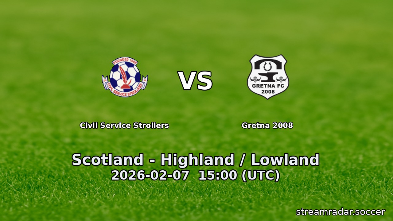 Civil Service Strollers vs Gretna 2008