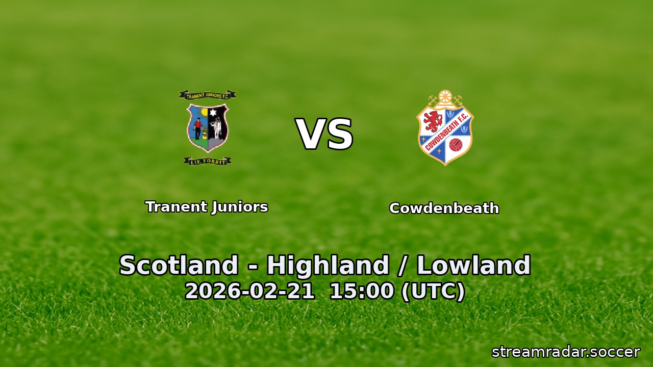 Tranent Juniors vs Cowdenbeath
