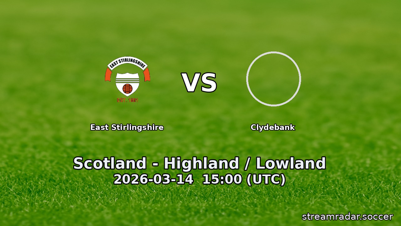 East Stirlingshire vs Clydebank