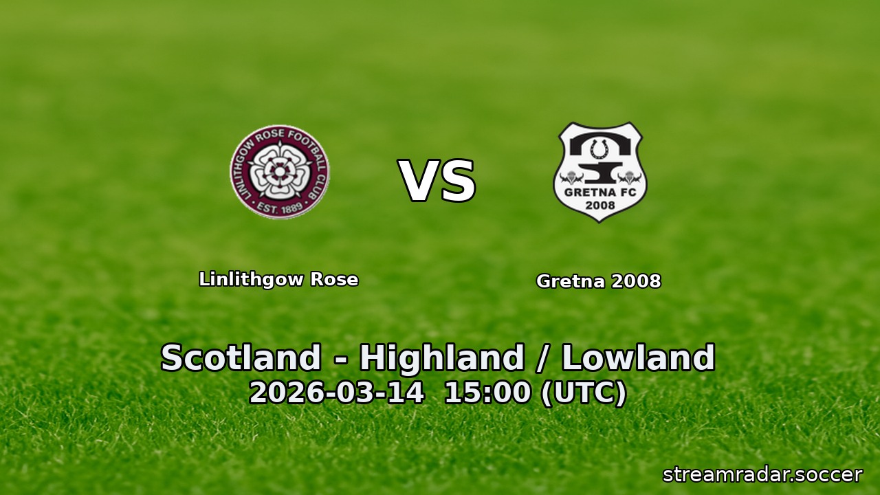 Linlithgow Rose vs Gretna 2008