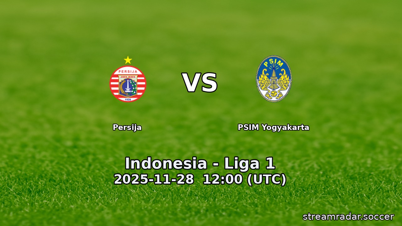 Persija vs PSIM Yogyakarta