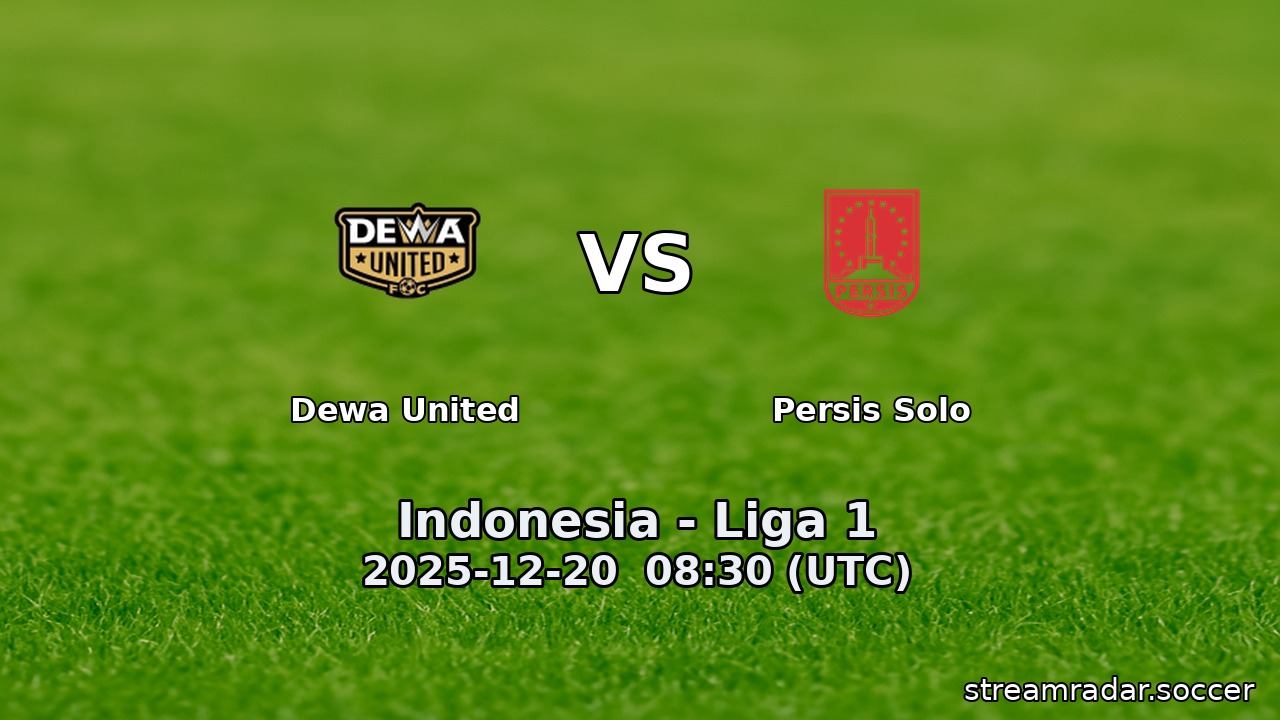 Dewa United vs Persis Solo