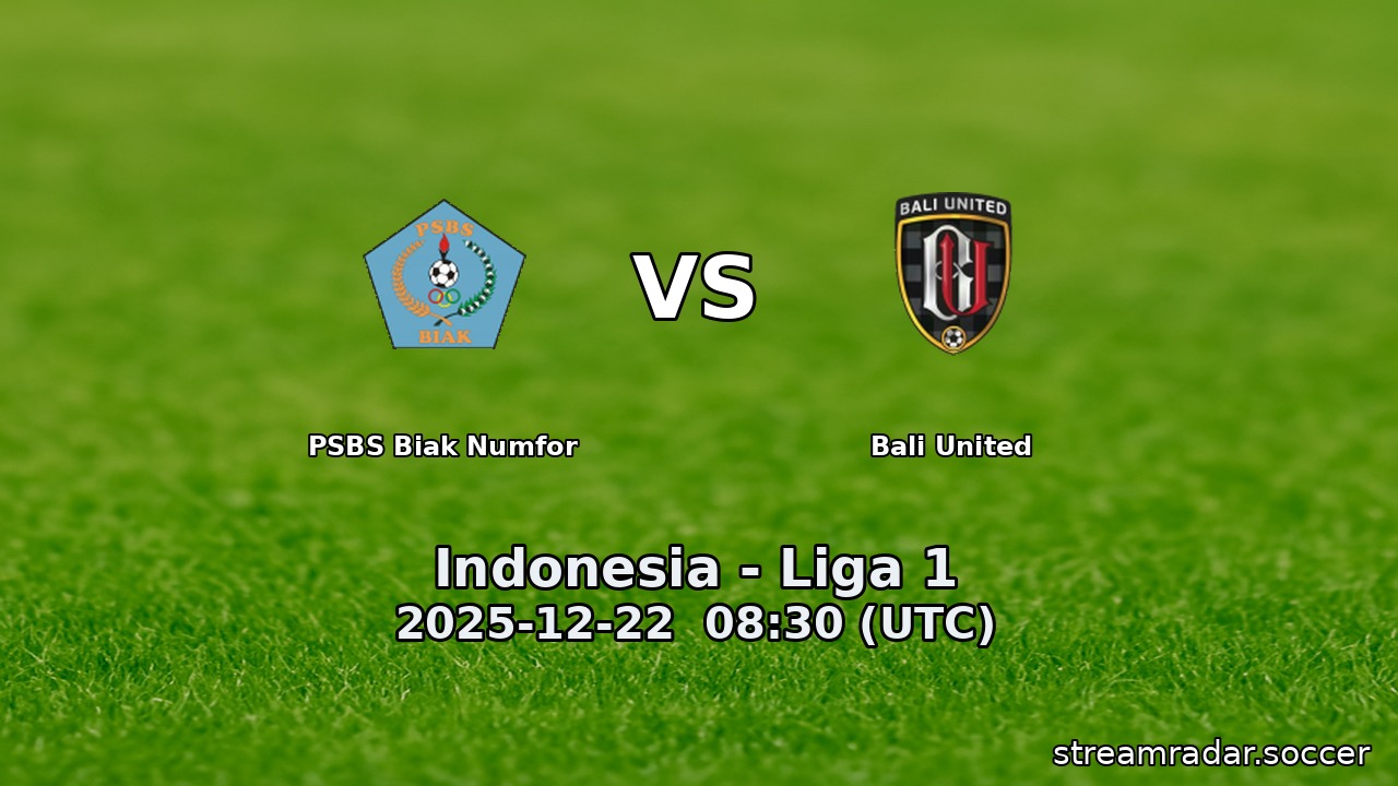 PSBS Biak Numfor vs Bali United
