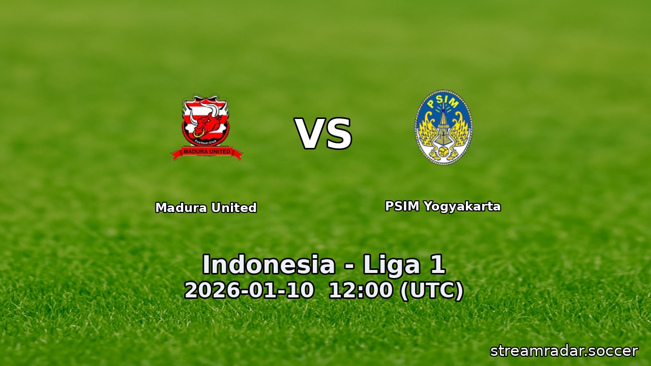 Madura United vs PSIM Yogyakarta