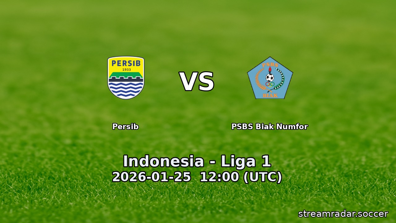 Persib vs PSBS Biak Numfor