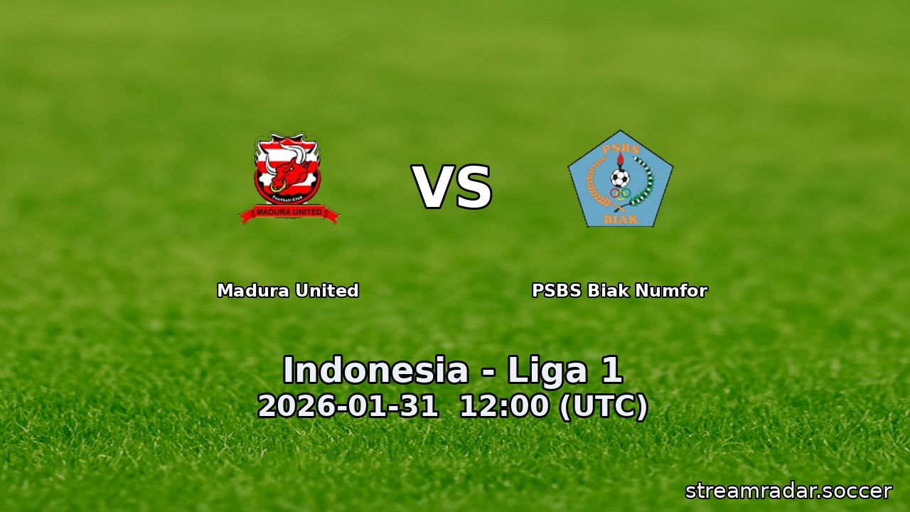 Madura United vs PSBS Biak Numfor