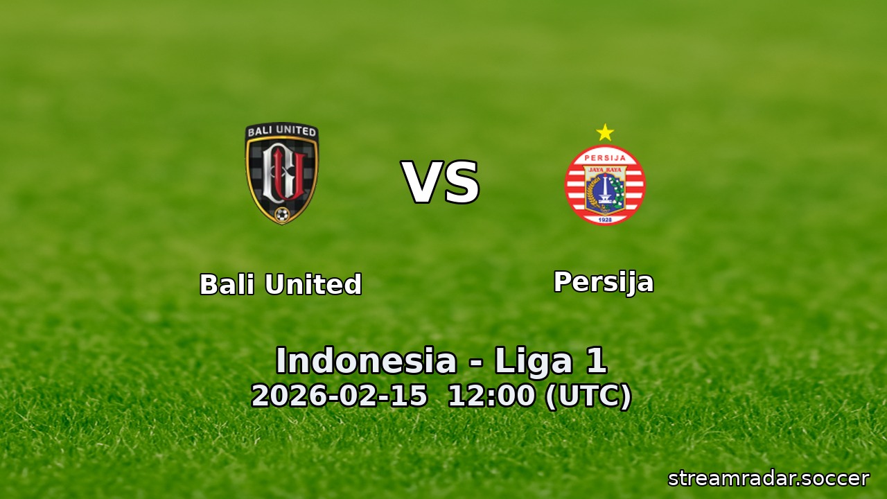 Bali United vs Persija