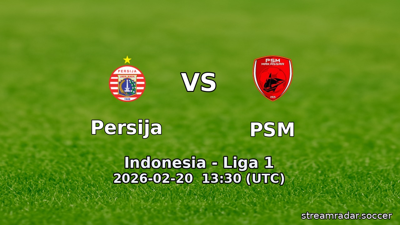 Persija vs PSM