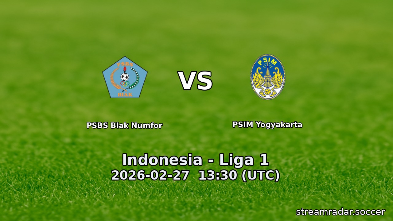 PSBS Biak Numfor vs PSIM Yogyakarta