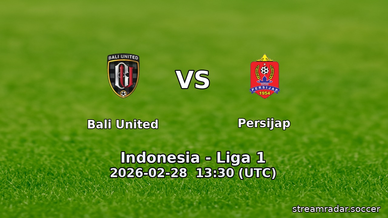 Bali United vs Persijap